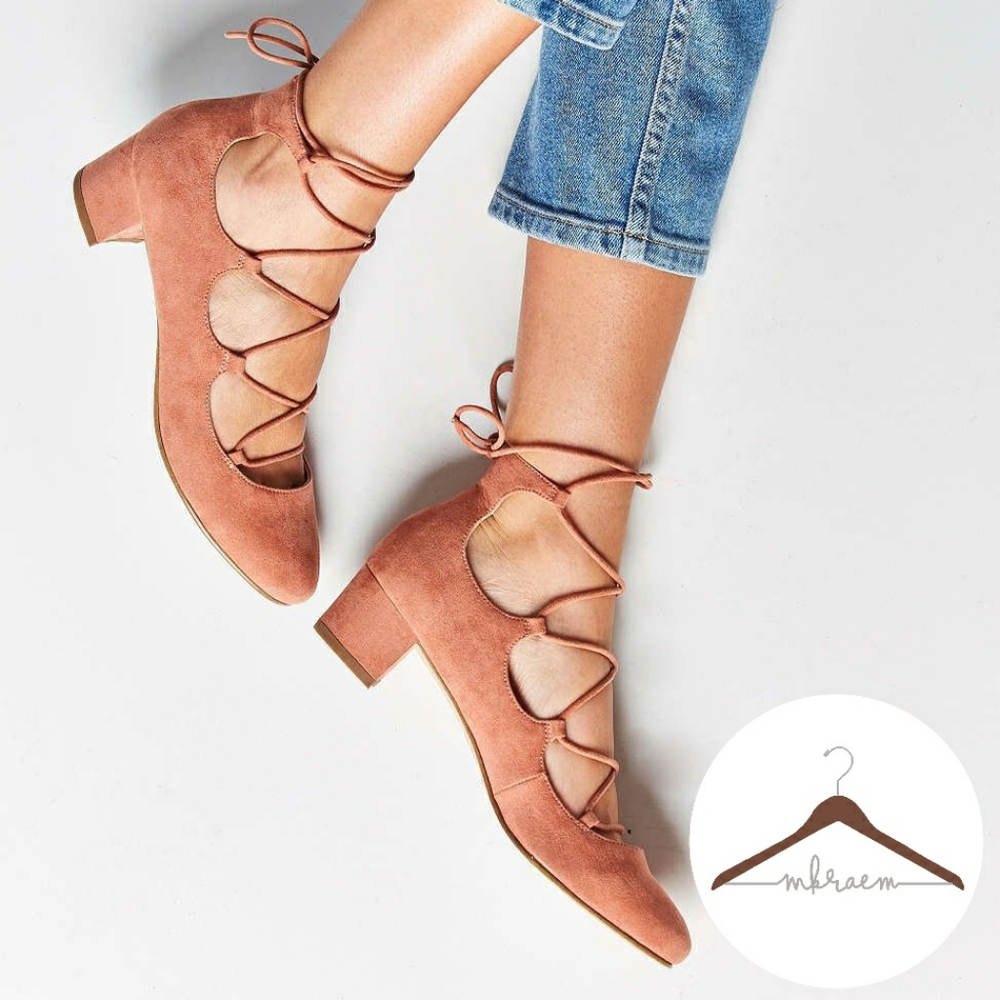 $20 Urban Outfitters Mila blush heel